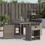 Gartensessel mit Kissen 4 Einheiten graues synthetisches Rattan von vidaXL, Gartenstühle - Ref: Foro24-4007457, Preis: 165,95...