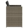 Garden armchairs with cushions 4 units gray synthetic rattan by vidaXL, Garden chairs - Ref: Foro24-4007457, Price: 175,74 €,...