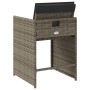 Gartensessel mit Kissen 4 Einheiten graues synthetisches Rattan von vidaXL, Gartenstühle - Ref: Foro24-4007457, Preis: 165,95...