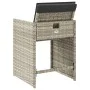 Gartensessel mit Kissen 4 Stück hellgraues synthetisches Rattan von vidaXL, Gartenstühle - Ref: Foro24-4007460, Preis: 203,13...