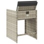 Gartensessel mit Kissen 4 Stück hellgraues synthetisches Rattan von vidaXL, Gartenstühle - Ref: Foro24-4007460, Preis: 166,81...