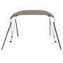 Toldo bimini de 2 arcos gris 178x138x96 cm