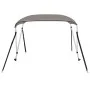 Toldo bimini de 2 arcos gris 178x138x96 cm de vidaXL, Cubiertas para almacenamiento de barcas - Ref: Foro24-94793, Precio: 10...