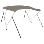 Bimini-Top mit 3 Bögen grau 183x152x133 cm von vidaXL, Aufbewahrungsabdeckungen für Boote - Ref: Foro24-94798, Preis: 141,99 ...