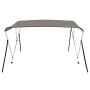 Bimini-Top mit 3 Bögen grau 183x152x133 cm von vidaXL, Aufbewahrungsabdeckungen für Boote - Ref: Foro24-94798, Preis: 132,37 ...