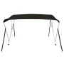 Bimini-Top mit 3 Bögen schwarz 184x170x133 cm von vidaXL, Aufbewahrungsabdeckungen für Boote - Ref: Foro24-94803, Preis: 147,...
