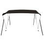 Toldo bimini de 3 arcos negro 184x170x133 cm