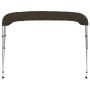 Toldo bimini de 3 arcos negro 184x170x133 cm