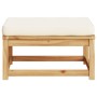 Garden stool with solid acacia wood cushions by vidaXL, Modular outdoor sofas - Ref: Foro24-366490, Price: 105,78 €, Discount: %