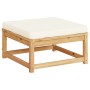 Garden stool with solid acacia wood cushions by vidaXL, Modular outdoor sofas - Ref: Foro24-366490, Price: 105,78 €, Discount: %