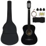 Classical guitar set for beginners 8 pieces black 3/4 36" by vidaXL, Guitars - Ref: Foro24-70119, Price: 67,54 €, Discount: %
