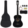 Konzertgitarren-Set für Einsteiger 8-teilig schwarz 3/4 36" von vidaXL, Gitarren - Ref: Foro24-70119, Preis: 67,54 €, Rabatt: %
