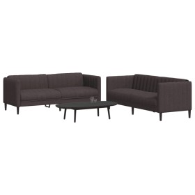 2-piece sofa set dark brown fabric by vidaXL, Sofas - Ref: Foro24-3209241, Price: 557,04 €, Discount: %