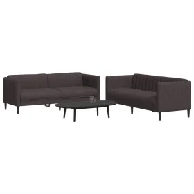 2-piece sofa set dark brown fabric by vidaXL, Sofas - Ref: Foro24-3209241, Price: 547,75 €, Discount: %