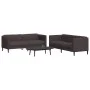 Juego de sofás 2 piezas tela marrón oscuro de vidaXL, Sofás - Ref: Foro24-3209241, Precio: 547,69 €, Descuento: %