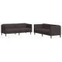 2-piece sofa set dark brown fabric by vidaXL, Sofas - Ref: Foro24-3209241, Price: 547,75 €, Discount: %