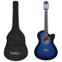 Western classical guitar set 12 pcs 6 strings blue 38" by vidaXL, Guitars - Ref: Foro24-70135, Price: 89,12 €, Discount: %