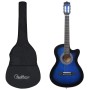 Western-Klassikgitarren-Set 12-tlg. 6 Saiten blau 38" von vidaXL, Gitarren - Ref: Foro24-70135, Preis: 90,83 €, Rabatt: %