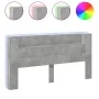 Bettkopfteil mit LED betongrau 200x16,5x103,5 cm von vidaXL, Kopf- und Fußteile - Ref: Foro24-839269, Preis: 98,34 €, Rabatt: %