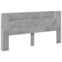 Bettkopfteil mit LED betongrau 200x16,5x103,5 cm von vidaXL, Kopf- und Fußteile - Ref: Foro24-839269, Preis: 98,34 €, Rabatt: %