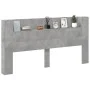 Bettkopfteil mit LED betongrau 200x16,5x103,5 cm von vidaXL, Kopf- und Fußteile - Ref: Foro24-839269, Preis: 98,34 €, Rabatt: %