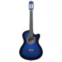 Western-Klassikgitarren-Set 12-tlg. 6 Saiten blau 38" von vidaXL, Gitarren - Ref: Foro24-70135, Preis: 90,83 €, Rabatt: %