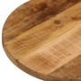 Tablero de mesa ovalado madera maciza mango rugosa 90x40x2,5 cm