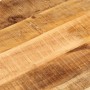 Tablero de mesa ovalado madera maciza mango rugosa 90x40x2,5 cm