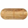 Tablero de mesa ovalado madera maciza mango rugosa 120x50x2,5cm