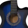 Western-Klassikgitarren-Set 12-tlg. 6 Saiten blau 38" von vidaXL, Gitarren - Ref: Foro24-70135, Preis: 90,99 €, Rabatt: %