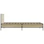 Sonoma oak metal engineered wood bed frame 75x190 cm by vidaXL, Beds and slatted bases - Ref: Foro24-845558, Price: 67,13 €, ...