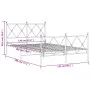 Bed frame with headboard and footboard black metal 120x190 cm by vidaXL, Beds and slatted bases - Ref: Foro24-376517, Price: ...