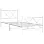 Metallbettgestell mit Kopf- und Fußteil weiß 90x200 cm von vidaXL, Betten und Lattenroste - Ref: Foro24-376562, Preis: 70,11 ...