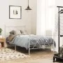 Metal bed frame with headboard and footboard white 90x200 cm by vidaXL, Beds and slatted bases - Ref: Foro24-376562, Price: 6...