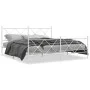 Estructura cama metal con cabecero y pie cama blanco 183x213 cm de vidaXL, Camas y somieres - Ref: Foro24-376574, Precio: 130...