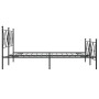 Estructura de cama cabecero y estribo metal negro 150x200 cm de vidaXL, Camas y somieres - Ref: Foro24-376522, Precio: 132,66...
