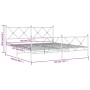 Metallbettgestell mit Kopf- und Fußteil weiß 183x213 cm von vidaXL, Betten und Lattenroste - Ref: Foro24-376574, Preis: 132,1...