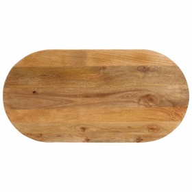 Tablero de mesa ovalado madera maciza de mango 120x50x2,5 cm