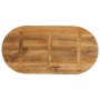 Tablero de mesa ovalado madera maciza de mango 90x40x2,5 cm