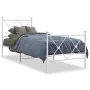 Metallbettgestell mit Kopf- und Fußteil weiß 80x200 cm von vidaXL, Betten und Lattenroste - Ref: Foro24-376560, Preis: 67,91 ...