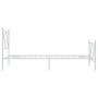 Metal bed frame with headboard and footboard white 80x200 cm by vidaXL, Beds and slatted bases - Ref: Foro24-376560, Price: 6...
