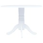 Solid white rubber wood dining table 106 cm by vidaXL, Kitchen and dining tables - Ref: Foro24-247353, Price: 241,69 €, Disco...
