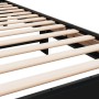 Estructura de cama madera ingeniería y metal negro 100x200 cm de vidaXL, Camas y somieres - Ref: Foro24-845802, Precio: 78,76...