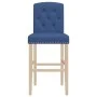 High stools 2 pcs solid rubber wood and fabric by vidaXL, Kitchen stools - Ref: Foro24-4006204, Price: 90,96 €, Discount: %