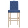 Hohe Hocker, 2 Stück, massives Gummiholz und Stoff von vidaXL, Küchenhocker - Ref: Foro24-4006204, Preis: 91,63 €, Rabatt: %