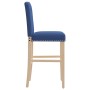 Hohe Hocker, 2 Stück, massives Gummiholz und Stoff von vidaXL, Küchenhocker - Ref: Foro24-4006204, Preis: 91,63 €, Rabatt: %
