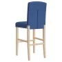 High stools 2 pcs solid rubber wood and fabric by vidaXL, Kitchen stools - Ref: Foro24-4006204, Price: 90,96 €, Discount: %