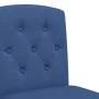 Taburetes altos 2 uds madera maciza de caucho y tela de vidaXL, Taburetes de cocina - Ref: Foro24-4006204, Precio: 90,96 €, D...