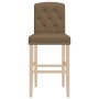 Hohe Hocker, 2 Stück, massives Gummiholz und Stoff von vidaXL, Küchenhocker - Ref: Foro24-4006206, Preis: 117,89 €, Rabatt: %