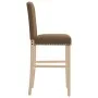 High stools 2 pcs solid rubber wood and fabric by vidaXL, Kitchen stools - Ref: Foro24-4006206, Price: 117,18 €, Discount: %